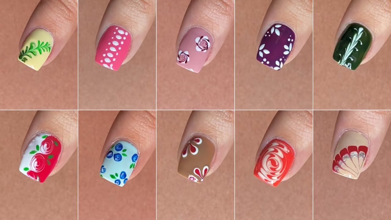 Top 10 Easy nail art designs with safety pin || Simple nail art for beginners 2025