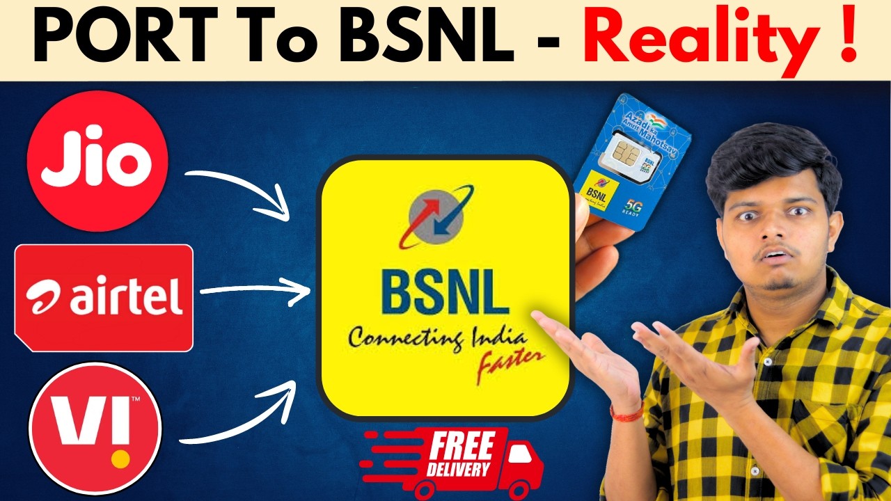 PORT to BSNL! Easy Mobile Number Porting Guide (with BSNL SIM Port Offer)