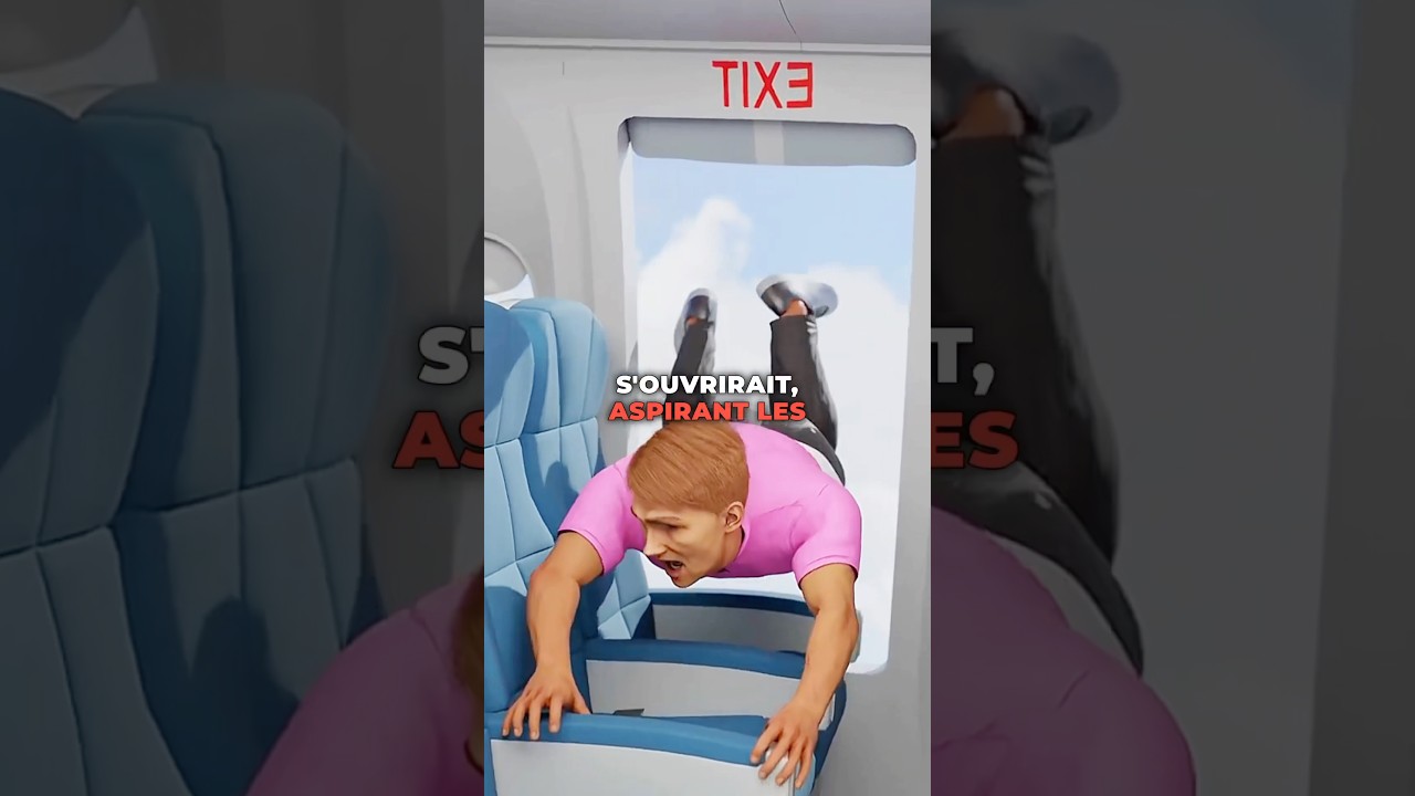 Tirer la porte de secours d'un avion ✈️