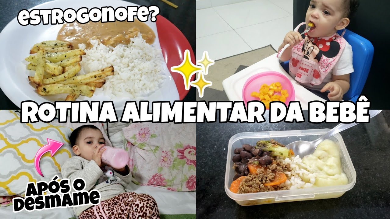 O QUE MINHA BEBÊ COME DURANTE UM DIA APÓS O DESMAME + RECEITA ESPECIAL