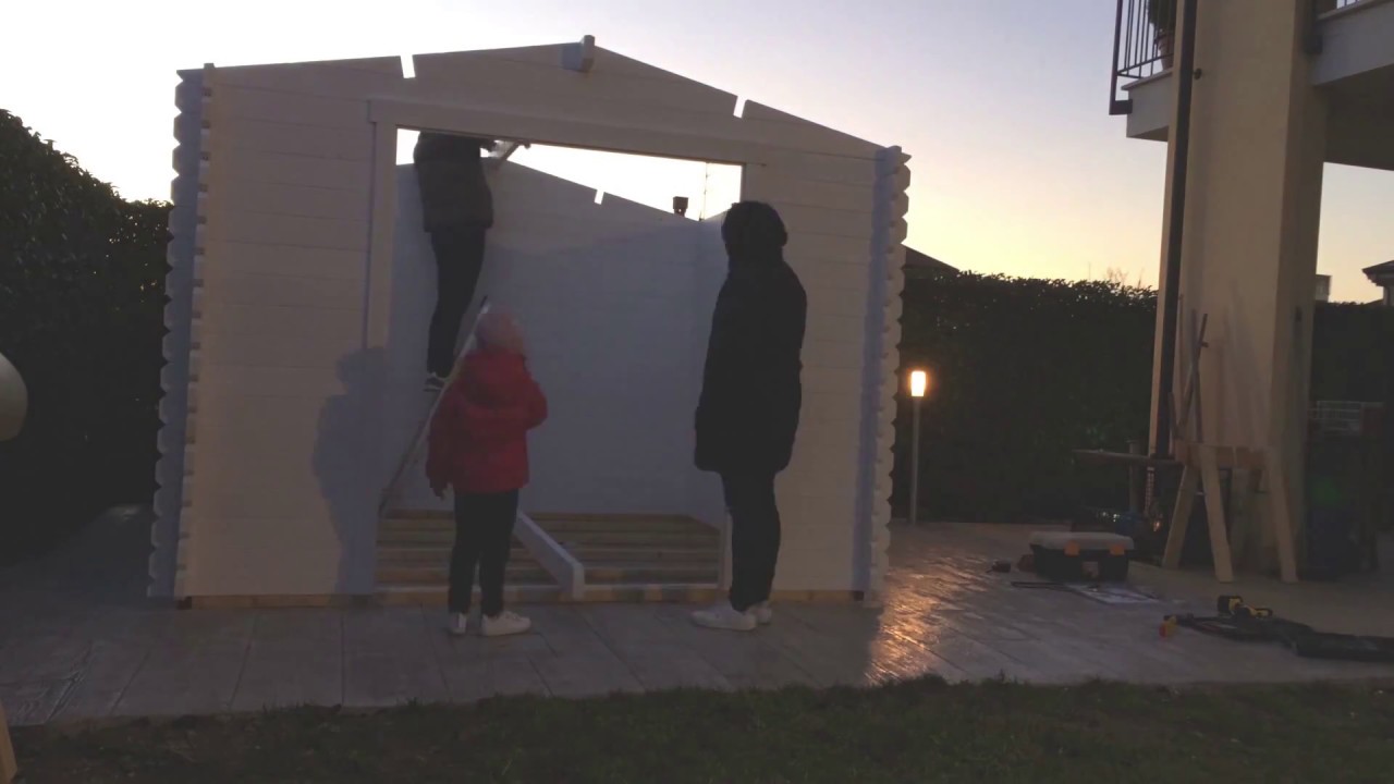 Montaggio casetta in legno TOSCA (di OBI) - TIME LAPSE