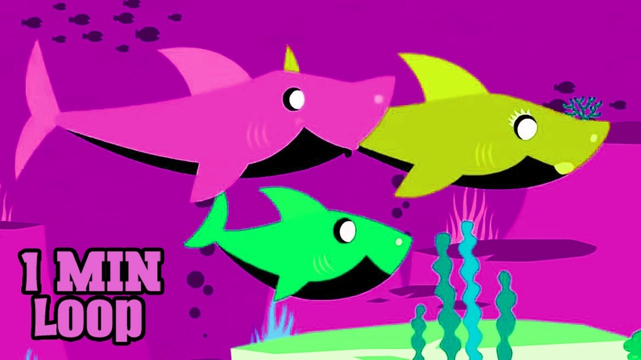🦈 [1 MIN LOOP] Baby Shark Dance Remix🎵 PINKFONG Sound Variations Multiple Versions | Nursery Rhymes