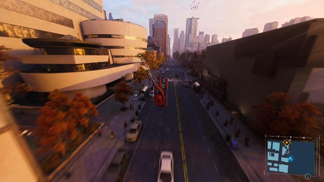 Swinning Around Spider-Man Rematered PS5