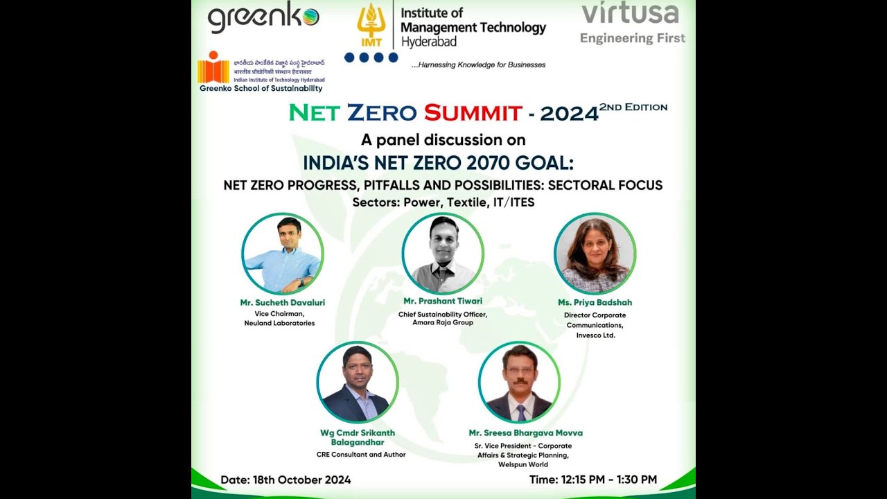India’s Net Zero 2070 Goal: Progress, Pitfalls, and Possibilities - Panel 2