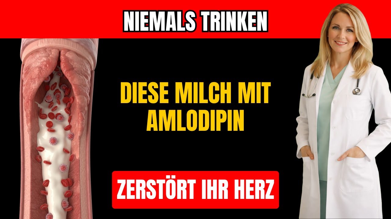 3 Schlimmste Milch die Sie bei Amlodipin NIE Anfassen (+ 3 zum Trinken) | Gesundheit 60+