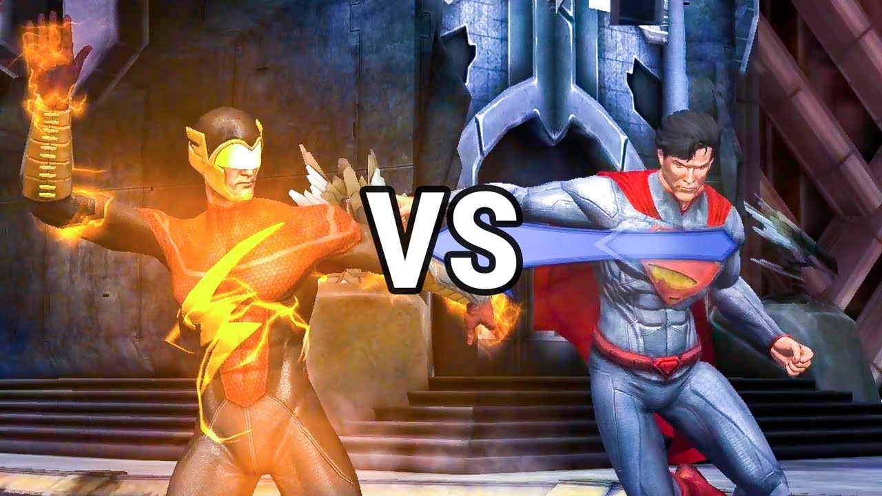 Injustice Mobile: Earth 2 Flash VS New 52 Superman Challenge