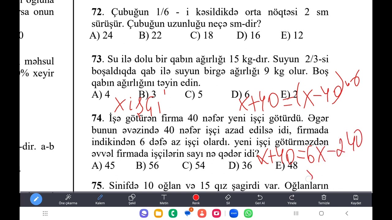 Ədəd məsələləri  #miq #sertifikasiya  #məntiq