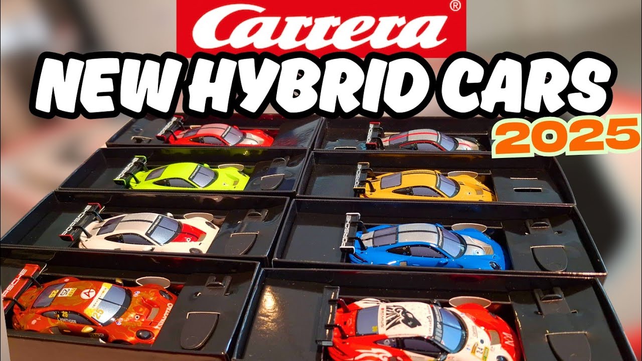 CARRERA HYBRID: Exclusive hands-on with new 2025 cars! #carrera #porsche #rccars