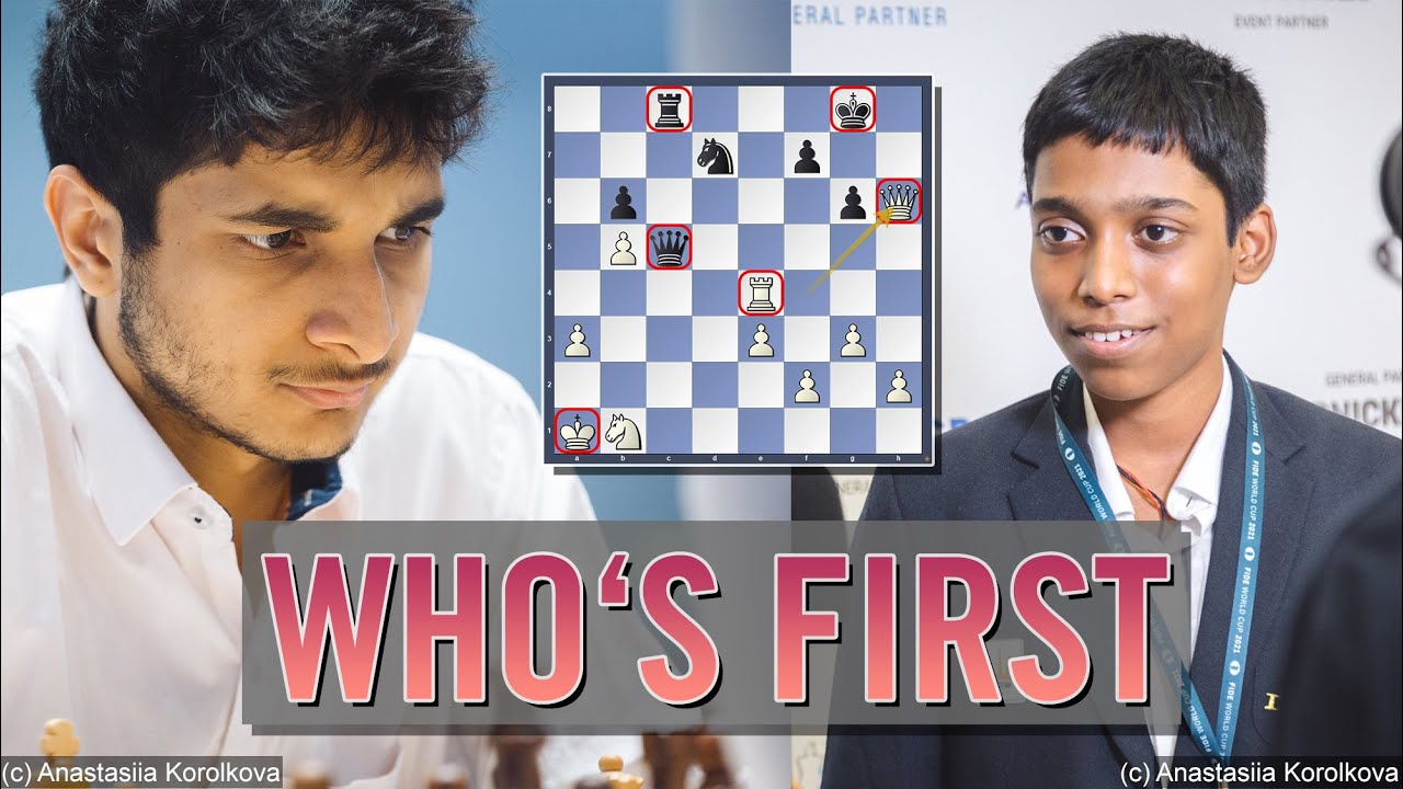Who gets there first? | Vidit Gujrathi - R. Praggnanandhaa | Tata Steel Chess 2022