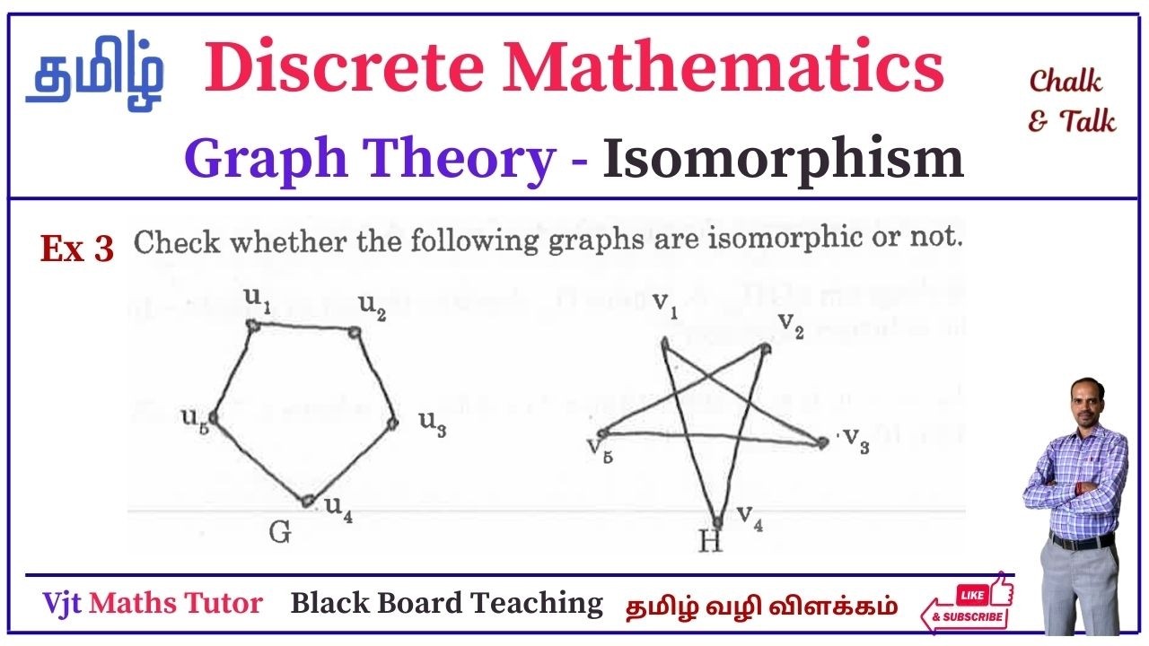 Isomorphism Graph | Graph Theory | Discrete Mathematics | Maths | Tamil Explanation | Problem 3
