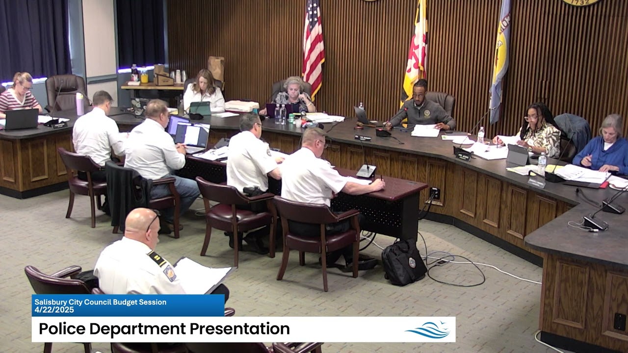 2025 City of Salisbury Budget Sessions: 3 - Police Department