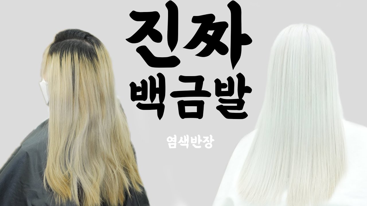 여자긴머리 백금발 백발 하얀머리 하고싶다면 일단보세요!