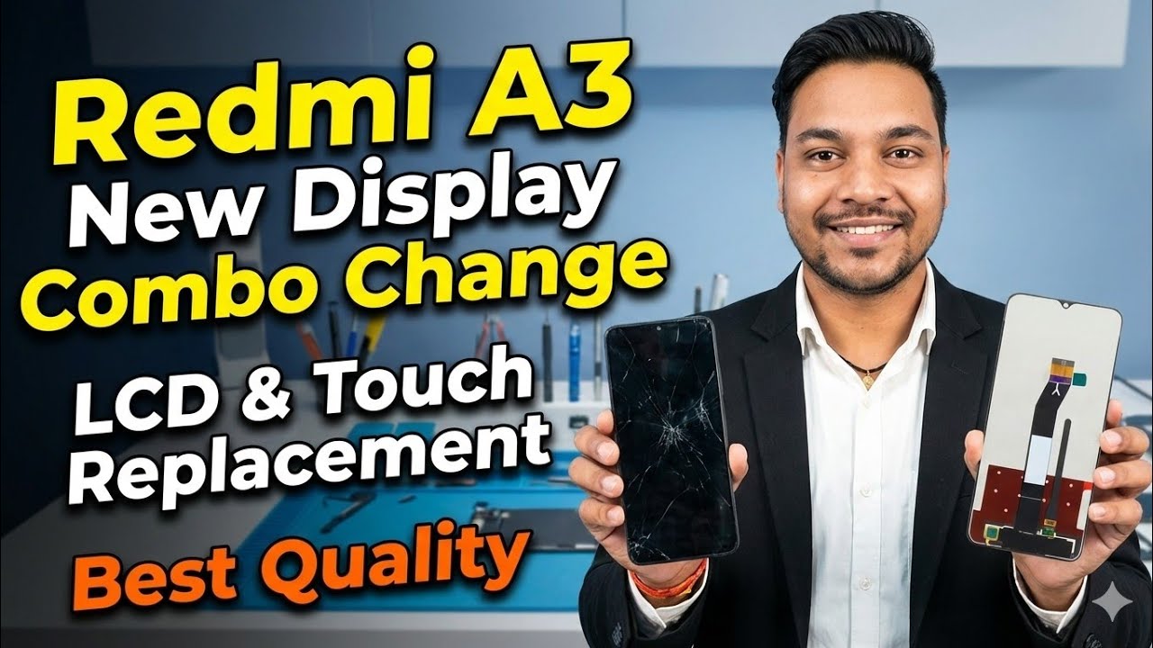 Redmi A3 New Display Combo Change | LCD & Touch Replacement | Best Quality