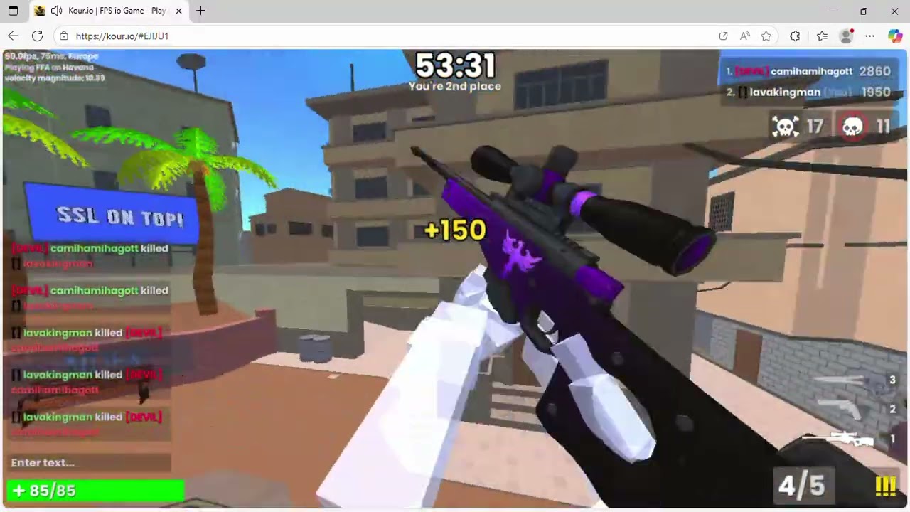 1v1 a mobile pro play kour.io