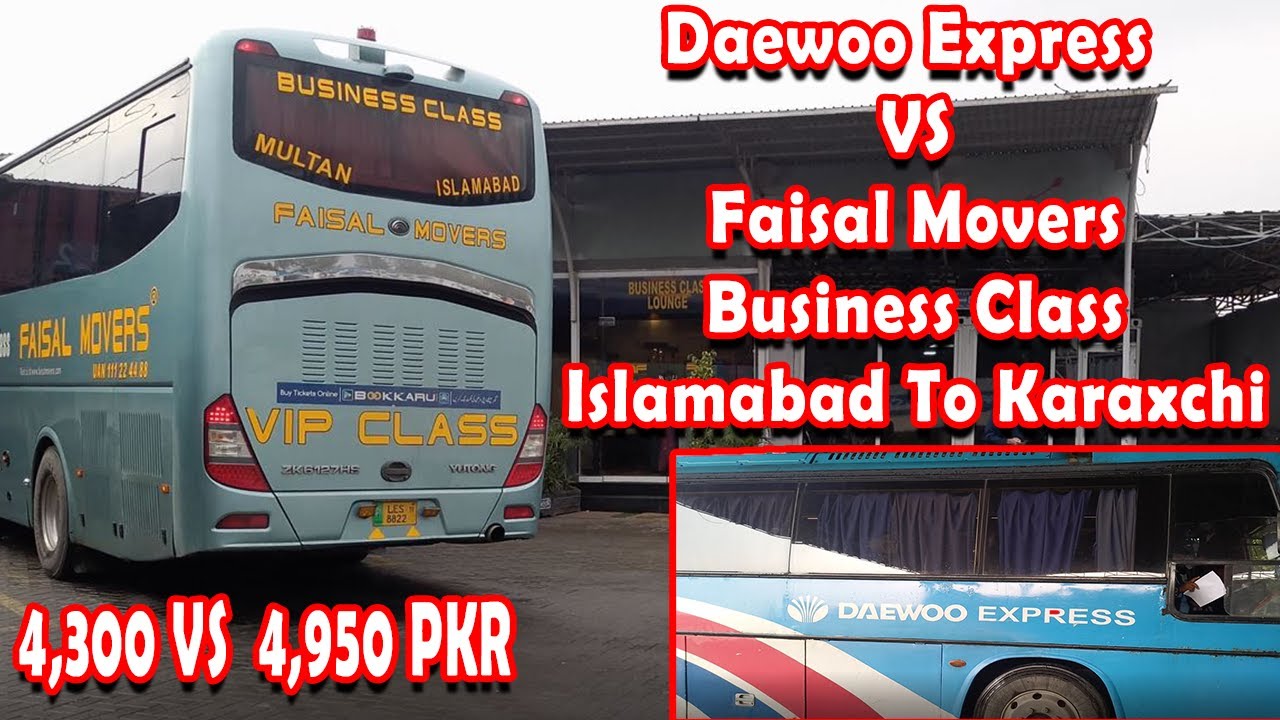 Daewoo Express Vs Faisal Movers Business Class Islamabad To Karachi | Comparison Video