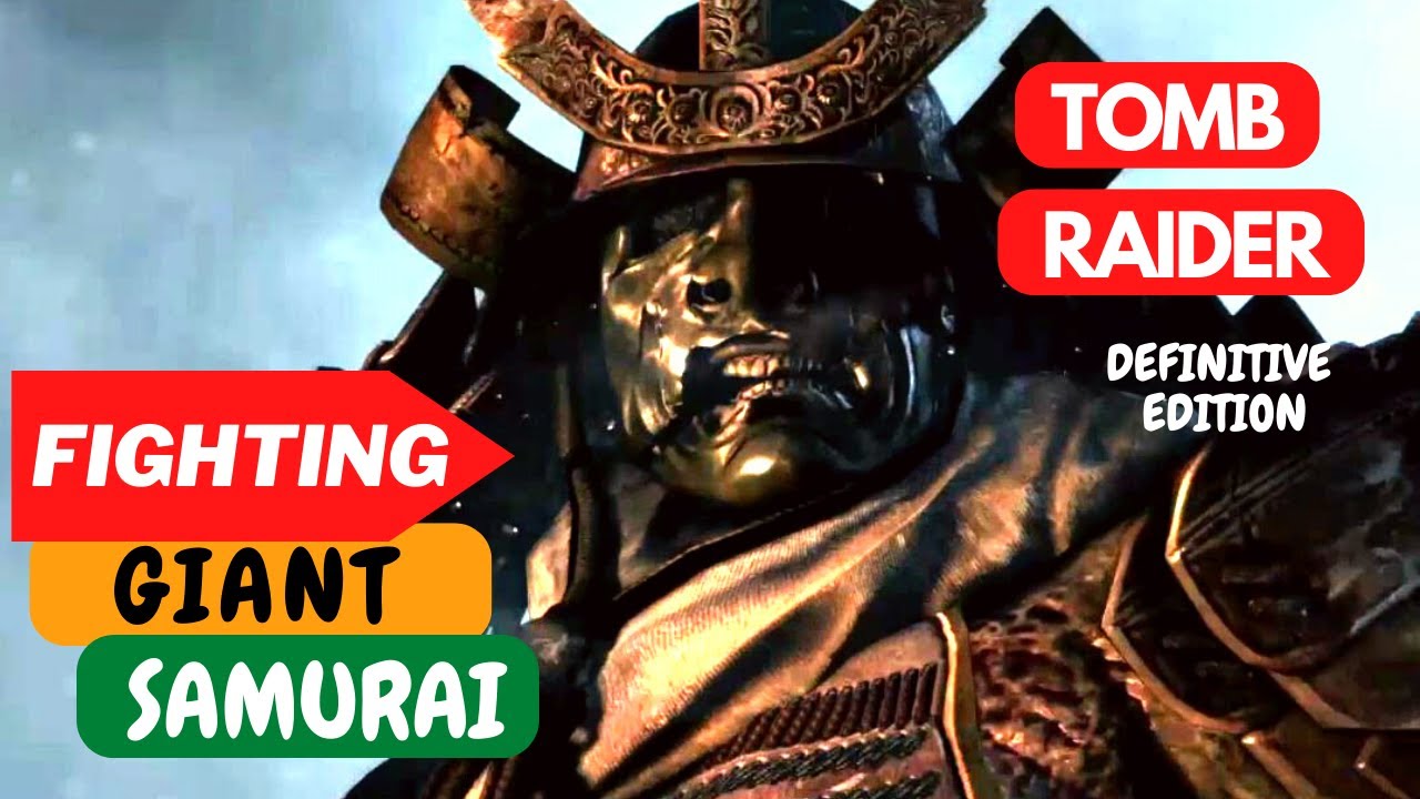 War against the Giant Samurai by half-the- size Lara Croft - Tomb Raider 2013 #bossfight