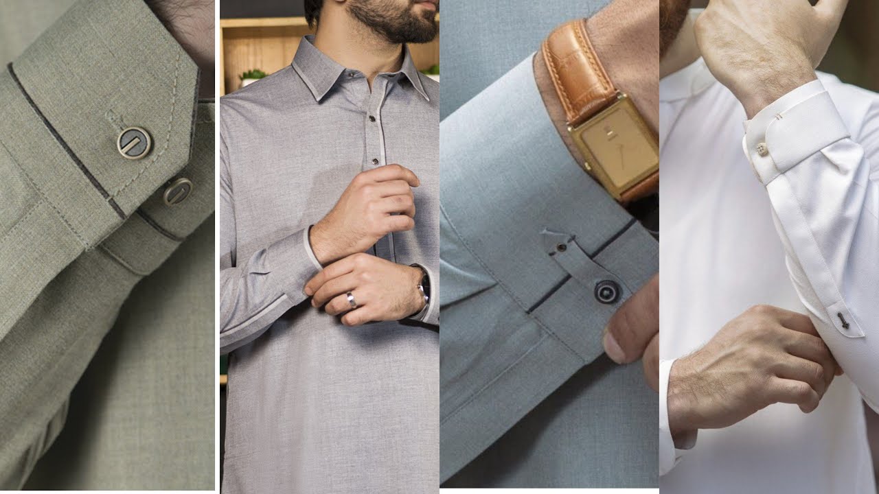 Classy Men Sleeves Cuff Designs/Shirt Cuff/ Men Eid Casual Kurta Designing By Fashion Update