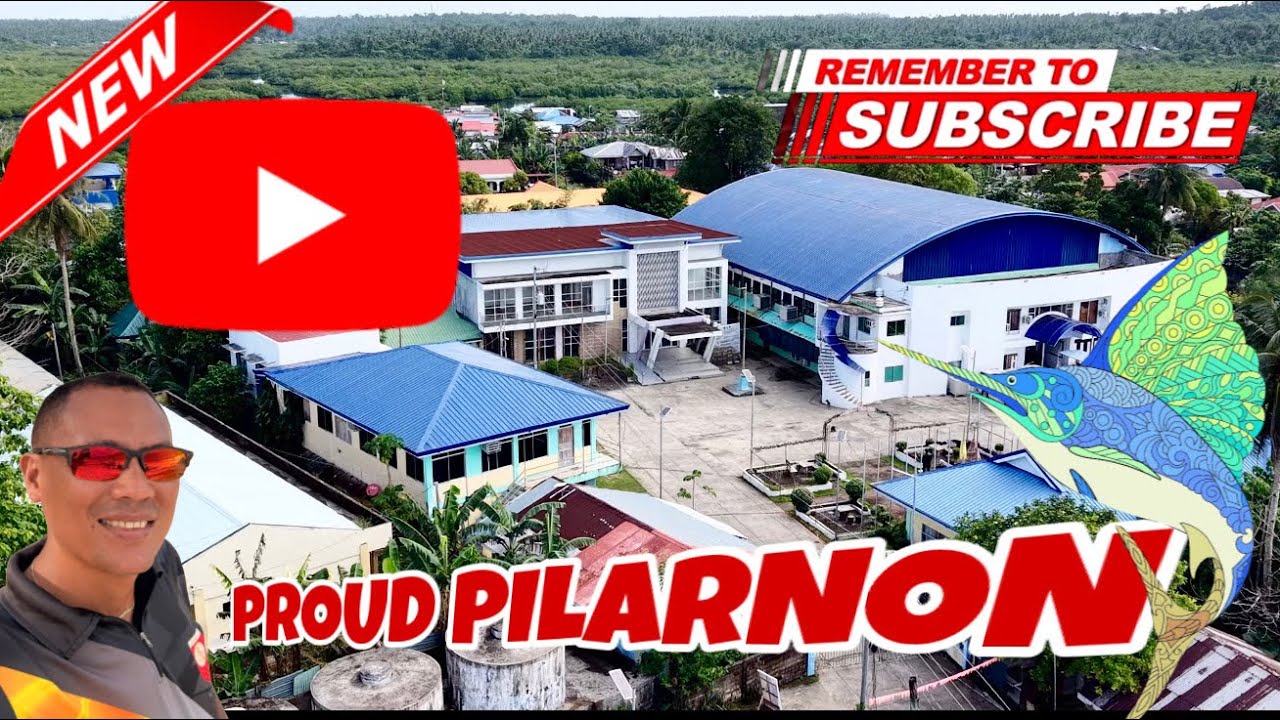 Bayan sa Isla ng Siargao napapaligiran ng Mangrove Forest  || Aerial View