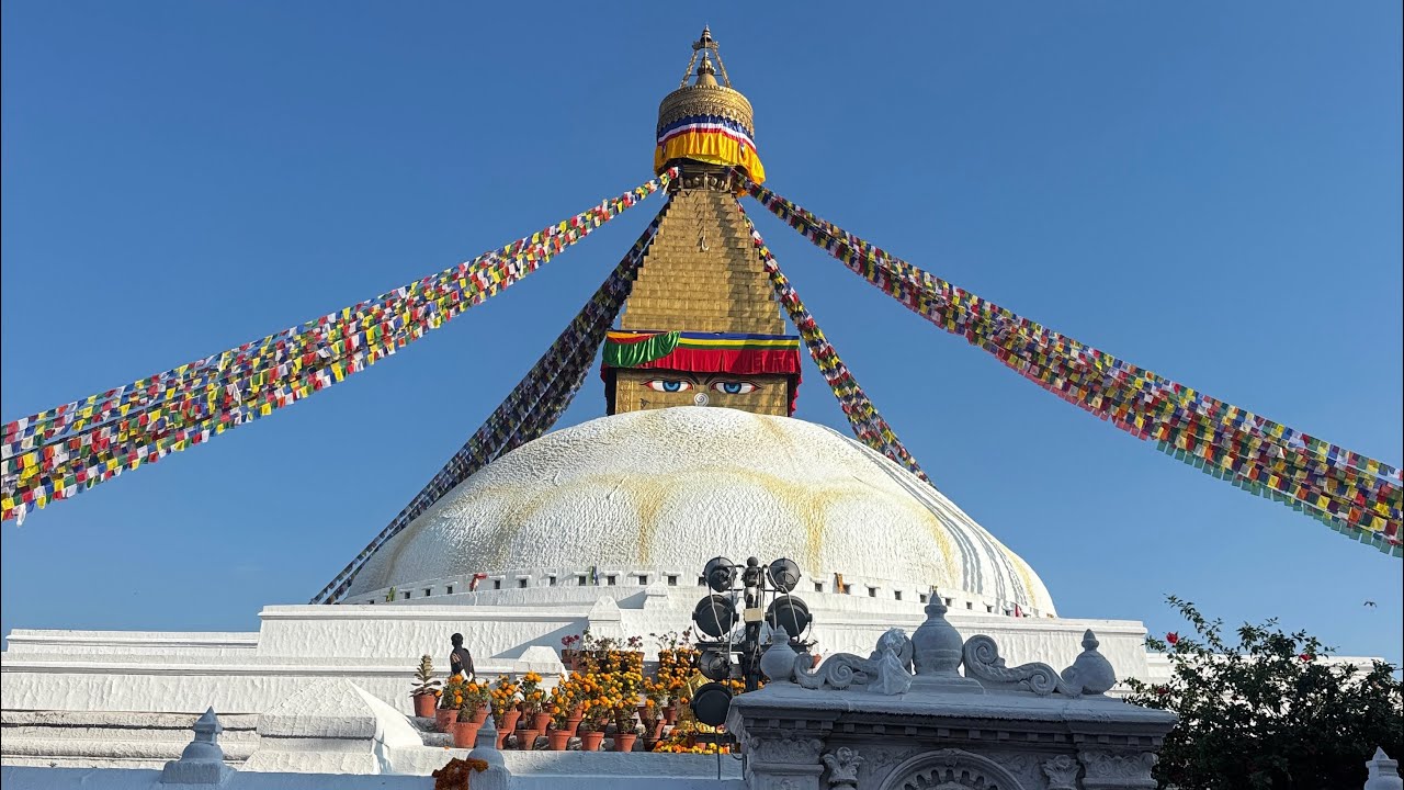 FEEL PEACE AT BOUDHA( KTM ) WITH MY FRIEND 