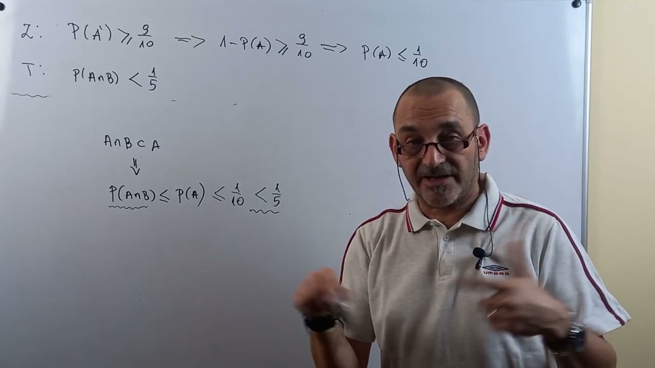 Aksjomatyczna definicja prawdopodobieństwa, zadania na dowodzenie
