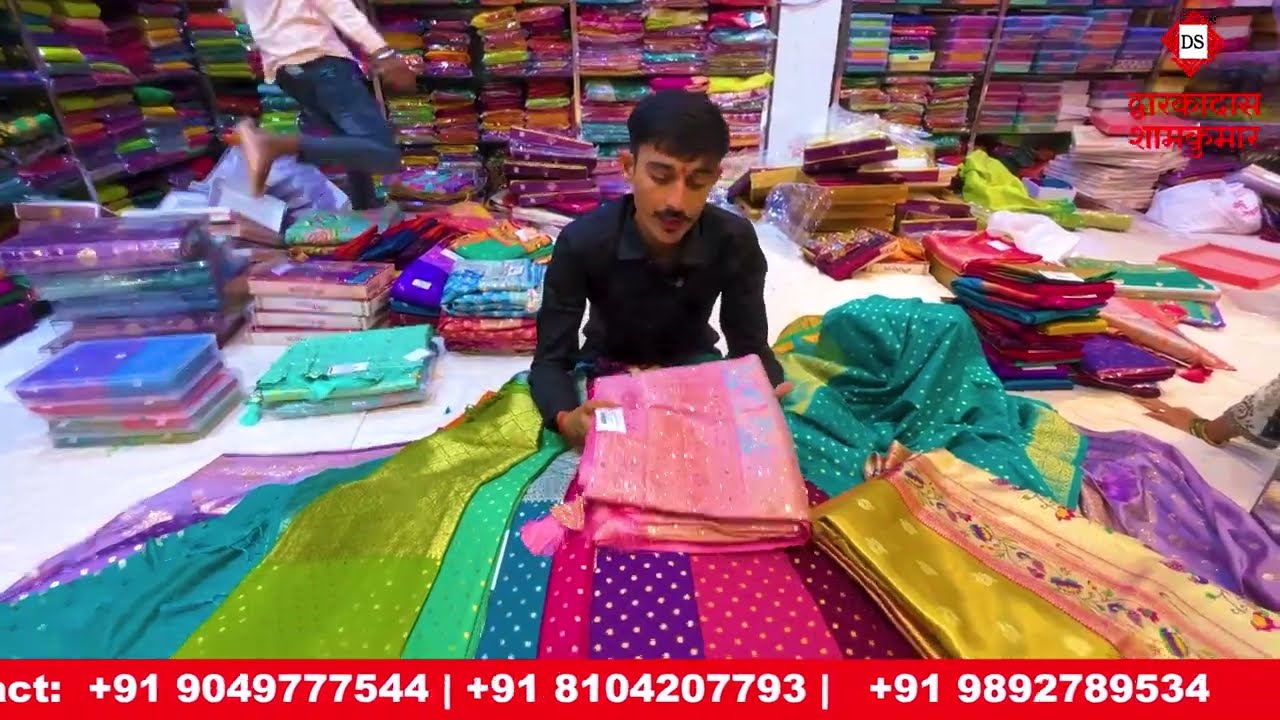  Panvel मध्ये PURE SILK साड्यांचं सुंदर कलेक्शन – आता खास ऑफरमध्ये | Dwarkadas Shamkumar Panvel