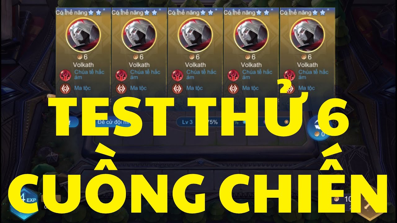 LẦN ĐẦU TEST THỬ ĐỘI HÌNH 6 CUỒNG CHIẾN XEM SAO ... | CỜ LIÊN QUÂN SIZ