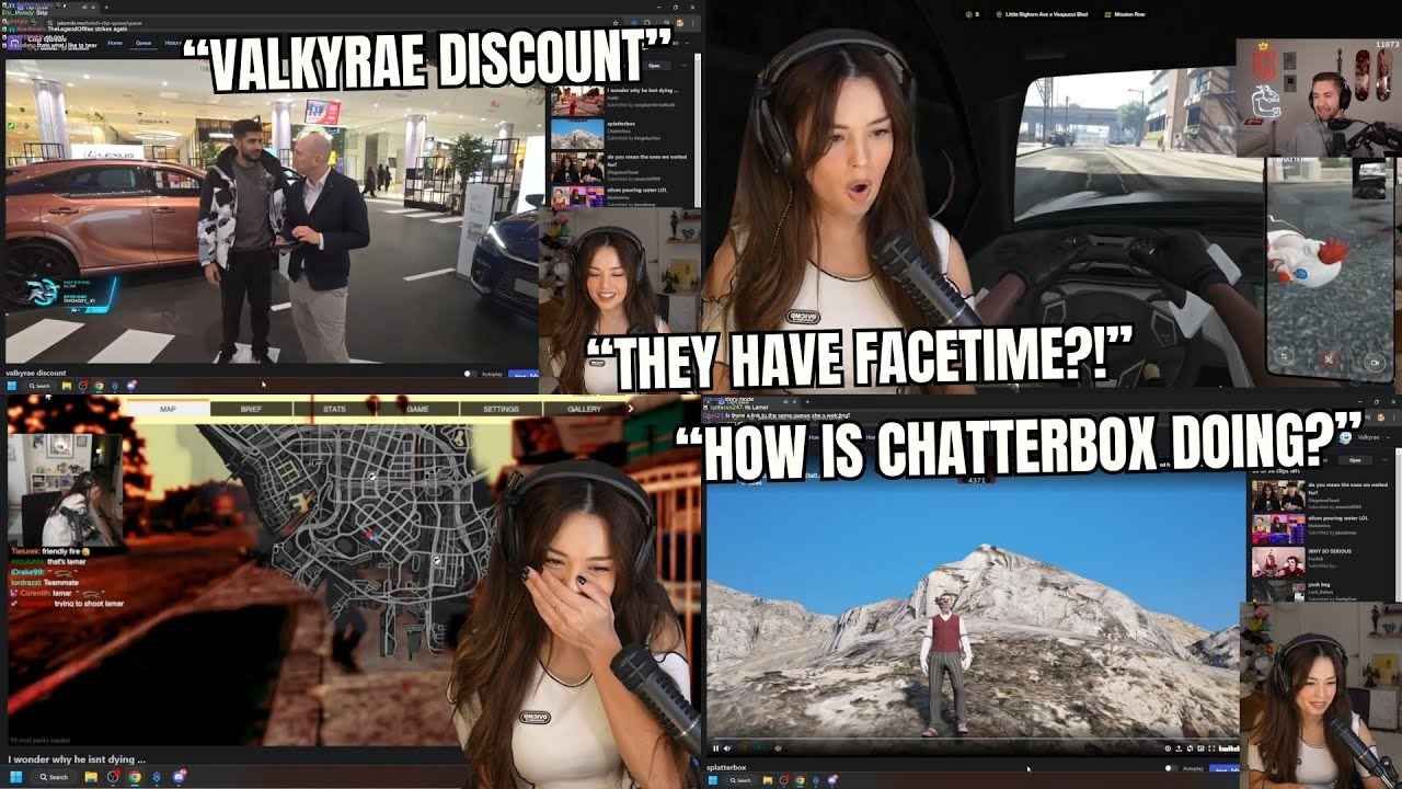 Valkyrae Reacts to GTA RP Clips and RatedEpicz Asking for Valkyrae Discount