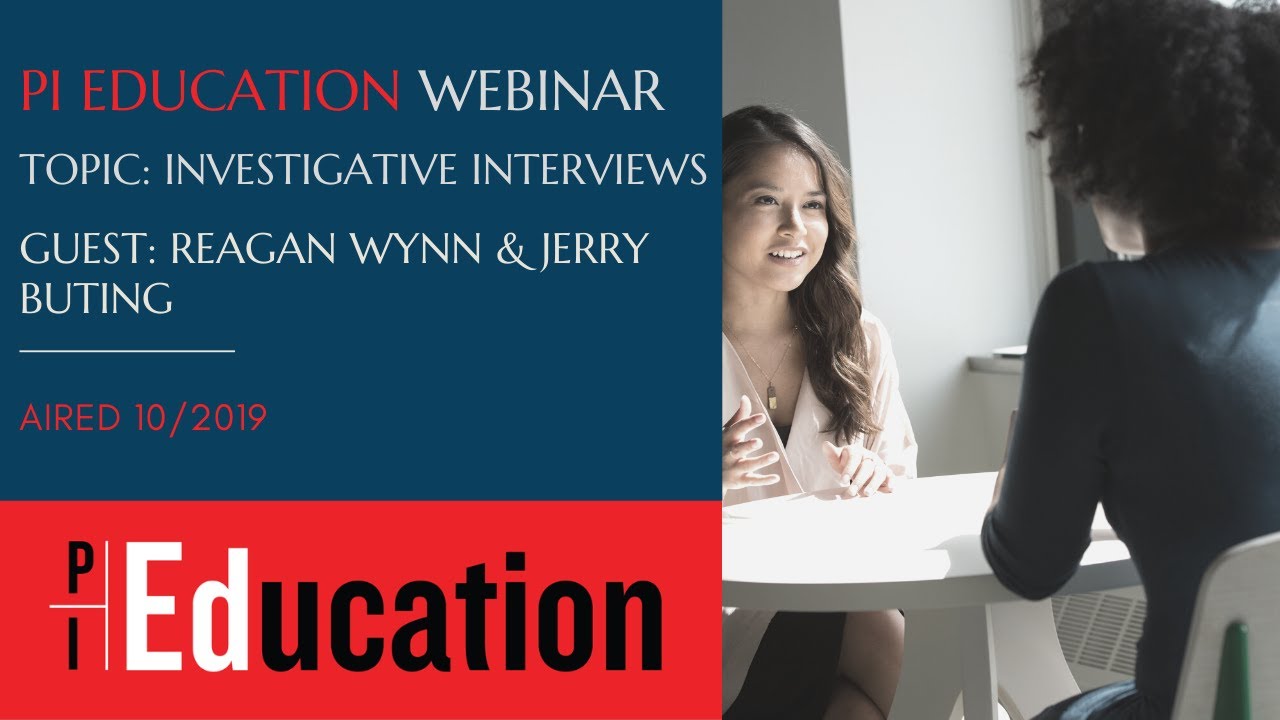 PI Education Webinar | Interview Techniques
