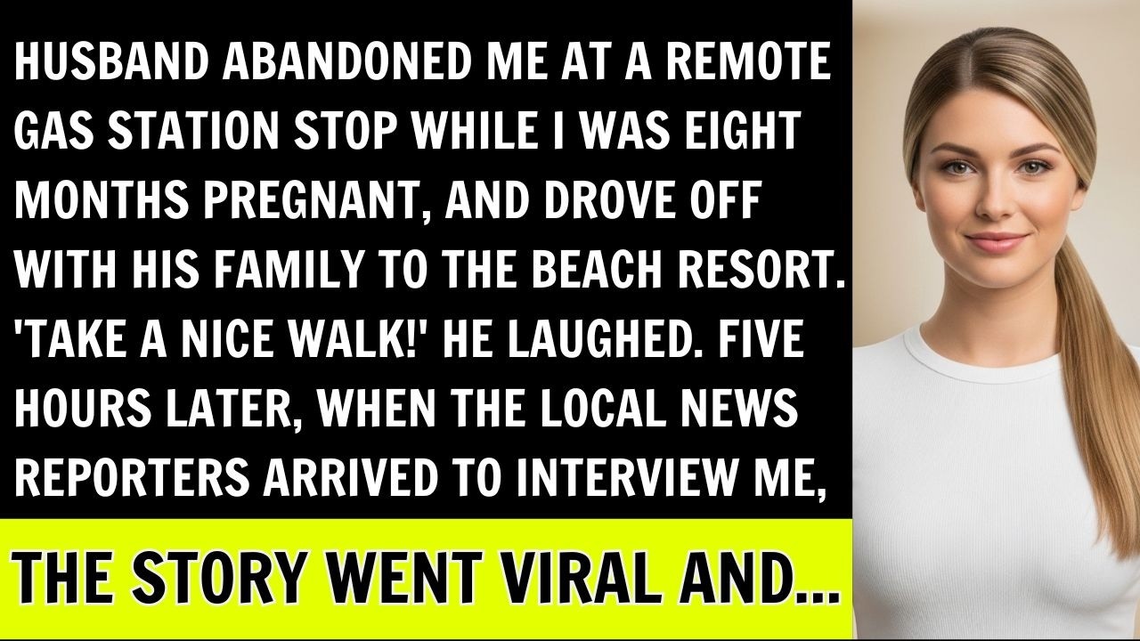 Hubby Left Me At A Remote Gas Station While 8 Months Pregnant & Drove Off To Beach Resort, But I...
