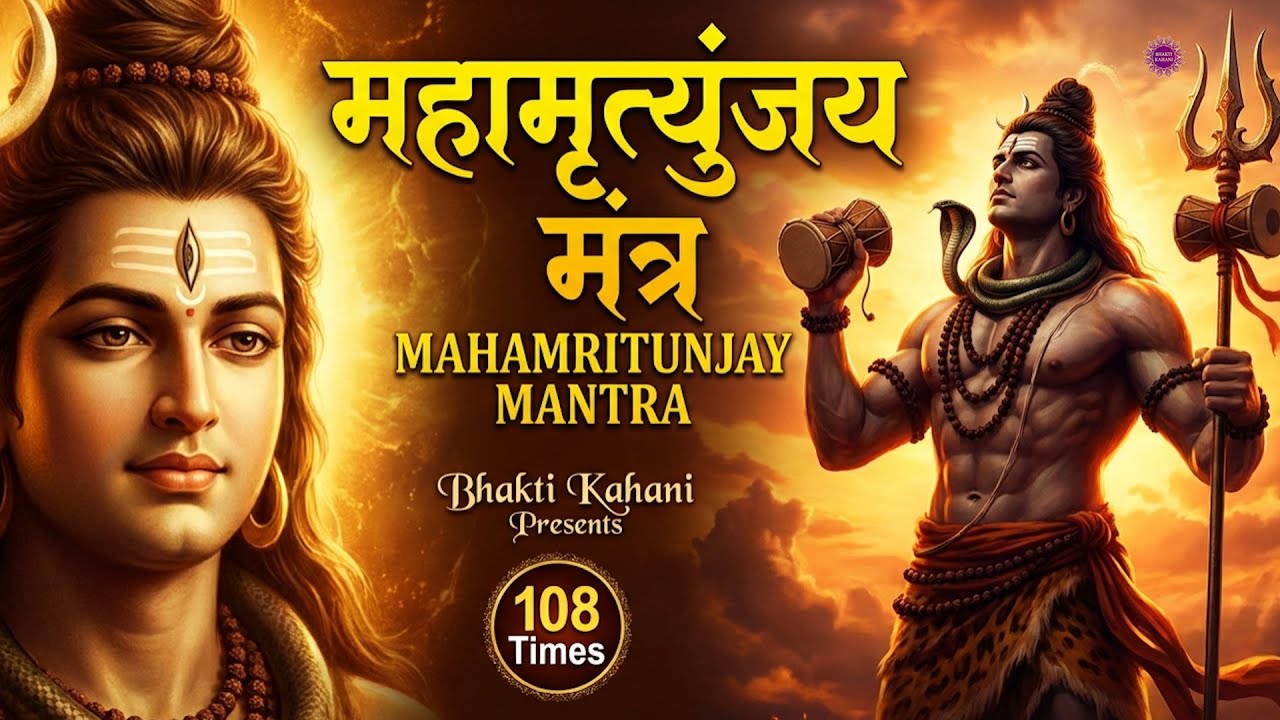 108 Times Mahamrityunjay Mantra Jaap | महामृत्युंजय मंत्र | Powerful Shiv Mantra for Positive Energy
