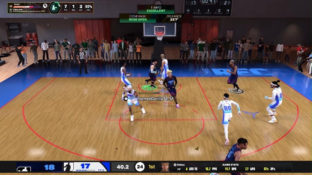 NBA 2K26: 11 PTS 7 REB 9 AST 3 STL 2 BLK