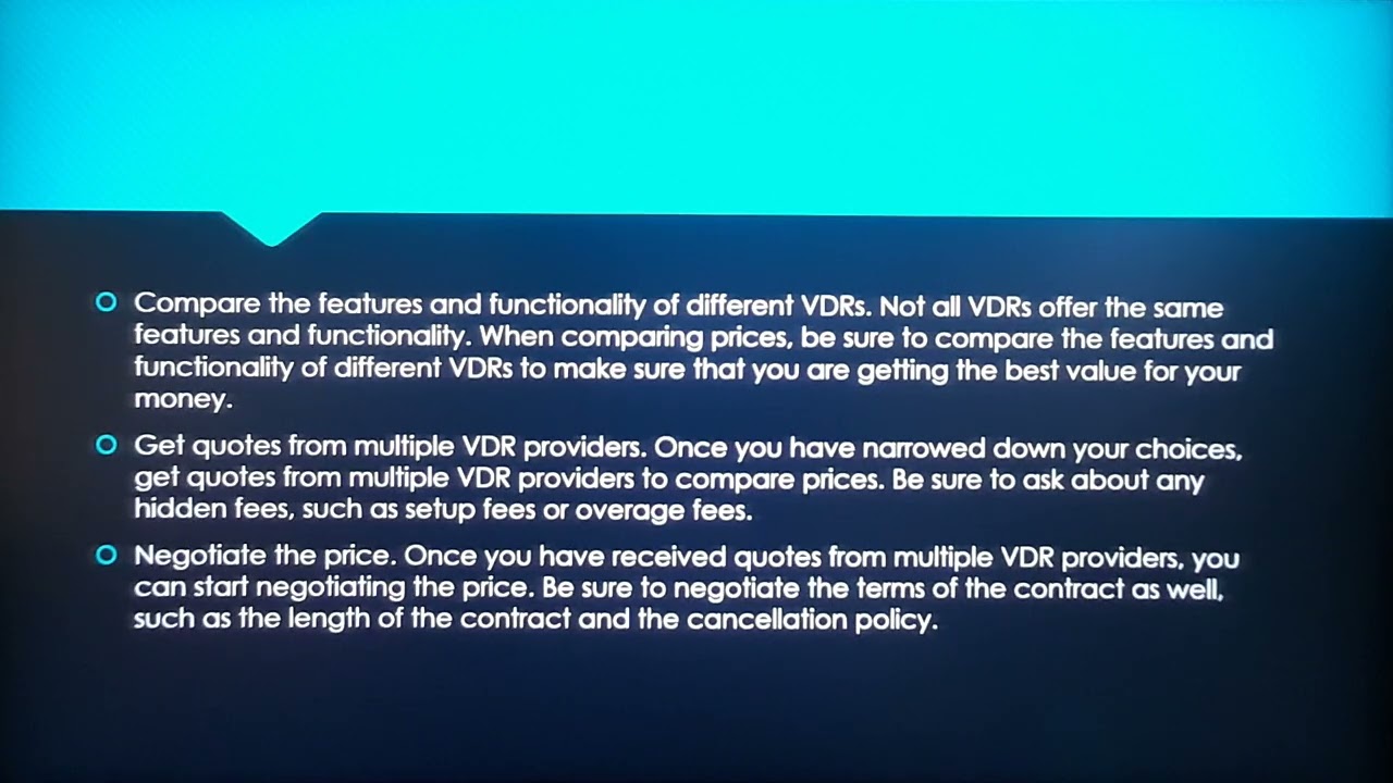 How to Compare the Prices of Virtual Data Rooms