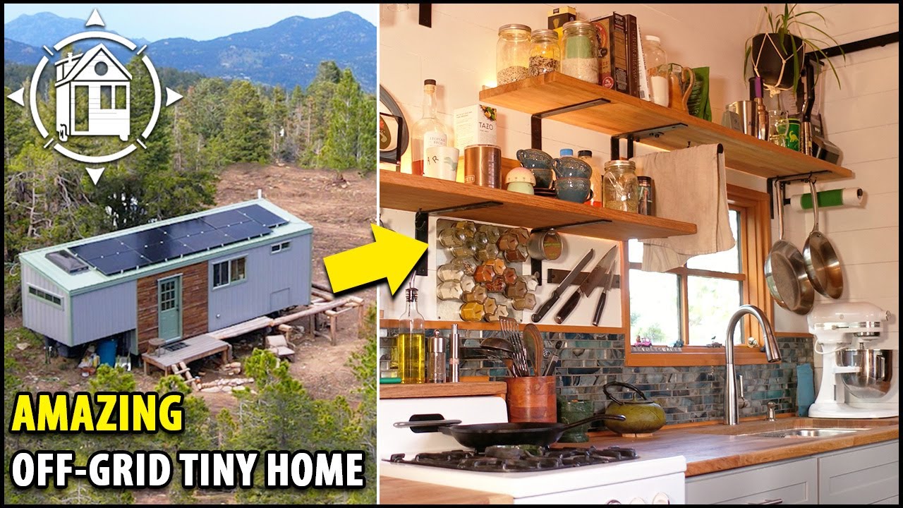 Stunning TINY HOUSE build on 5th wheel trailer w/ solar power