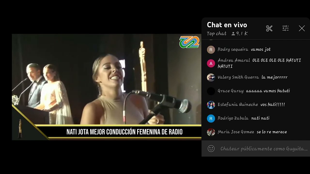 Martin fierro digital: Mejor conducción femenina en radio para Natutiiiii! 💖 #luzu #ndn @luzutv