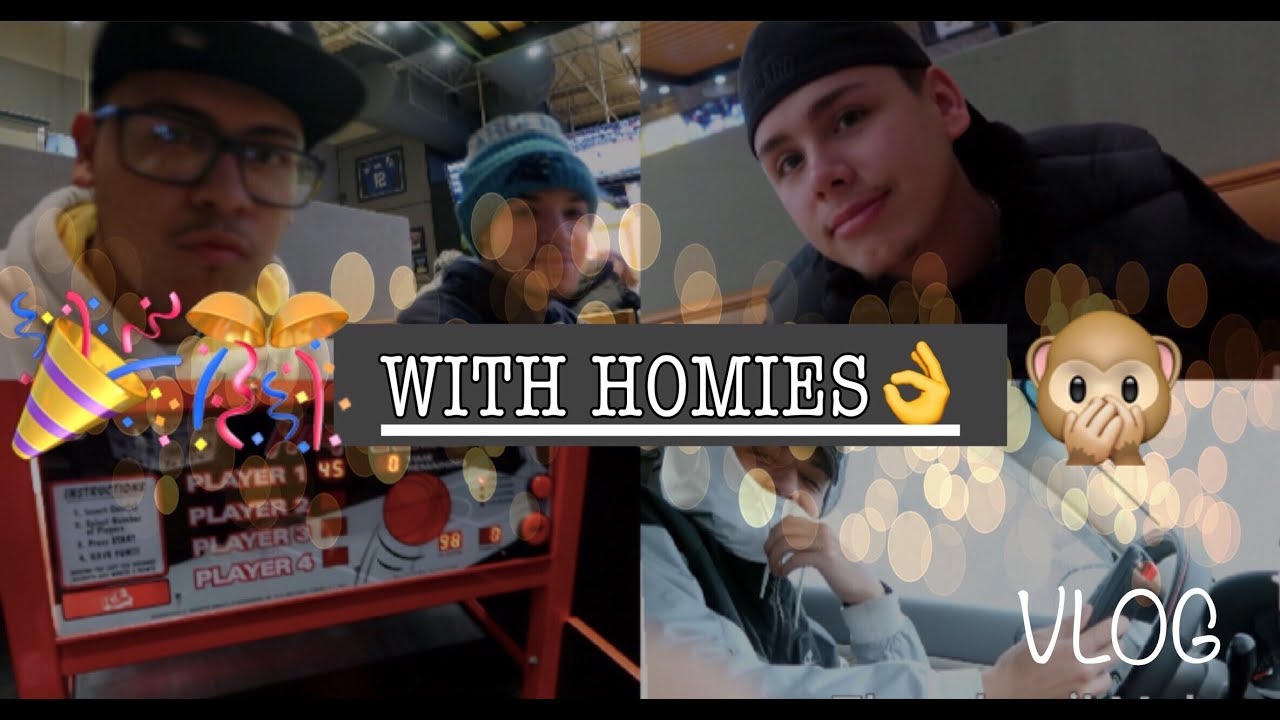 A DAY WITH THE HOMIES (FOOD,SNOW,CAR SLIDING) Vlog