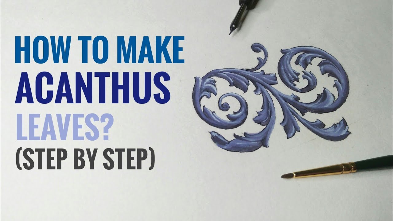 Ornamental Design: Acanthus Leaves (Step by Step) | Art by Abhishek