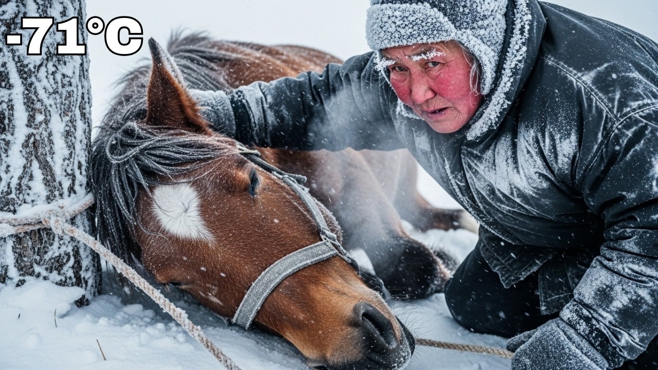 At –71°C, She Found a Horse Already Freezing… and Refused to Leave