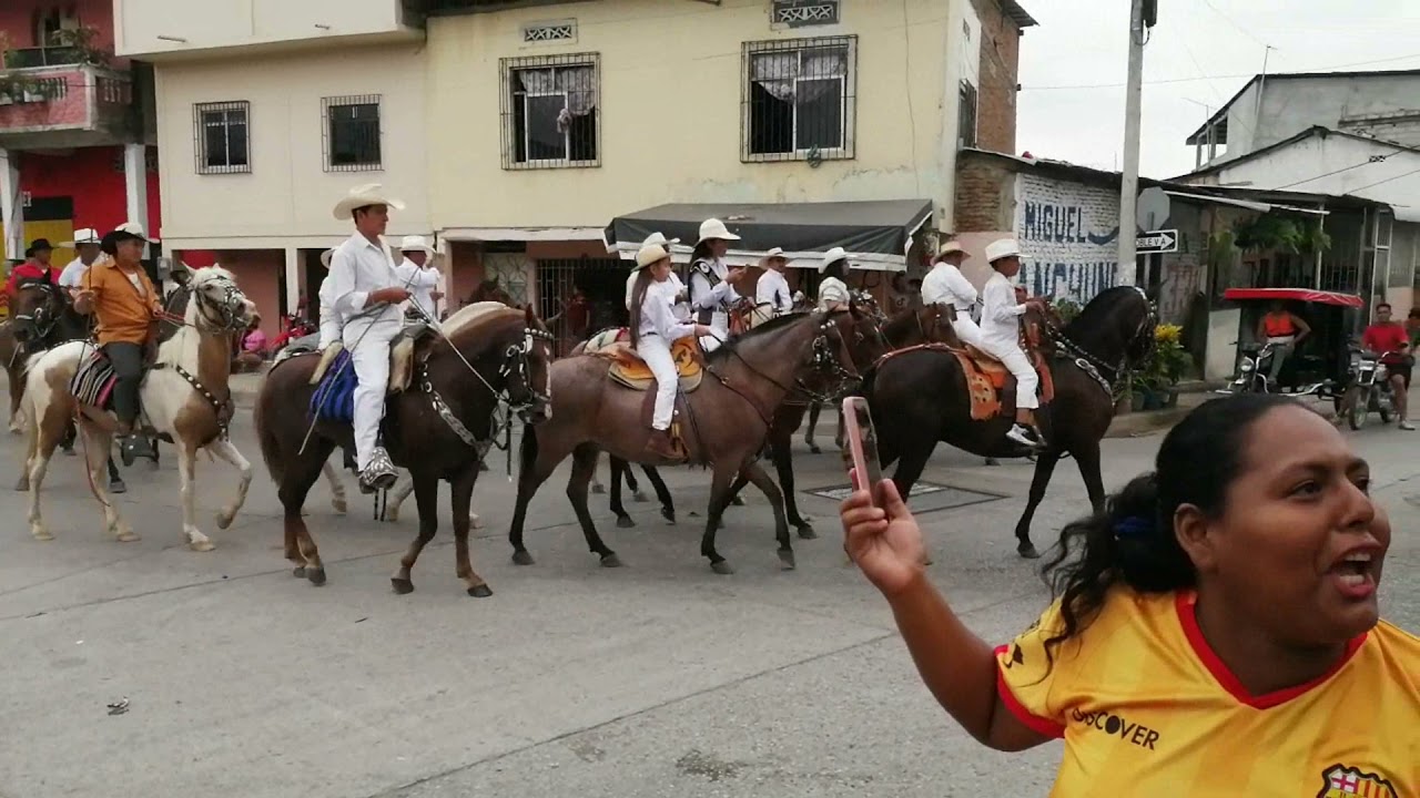 Cabalgata en honor a las fiestas del cantón Daule