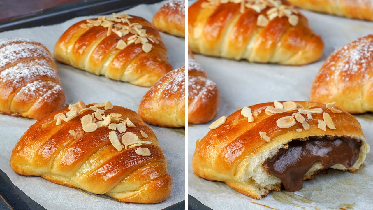 أروع بريوش ناجح و رطب محشي بكريمة الشوكولاتة