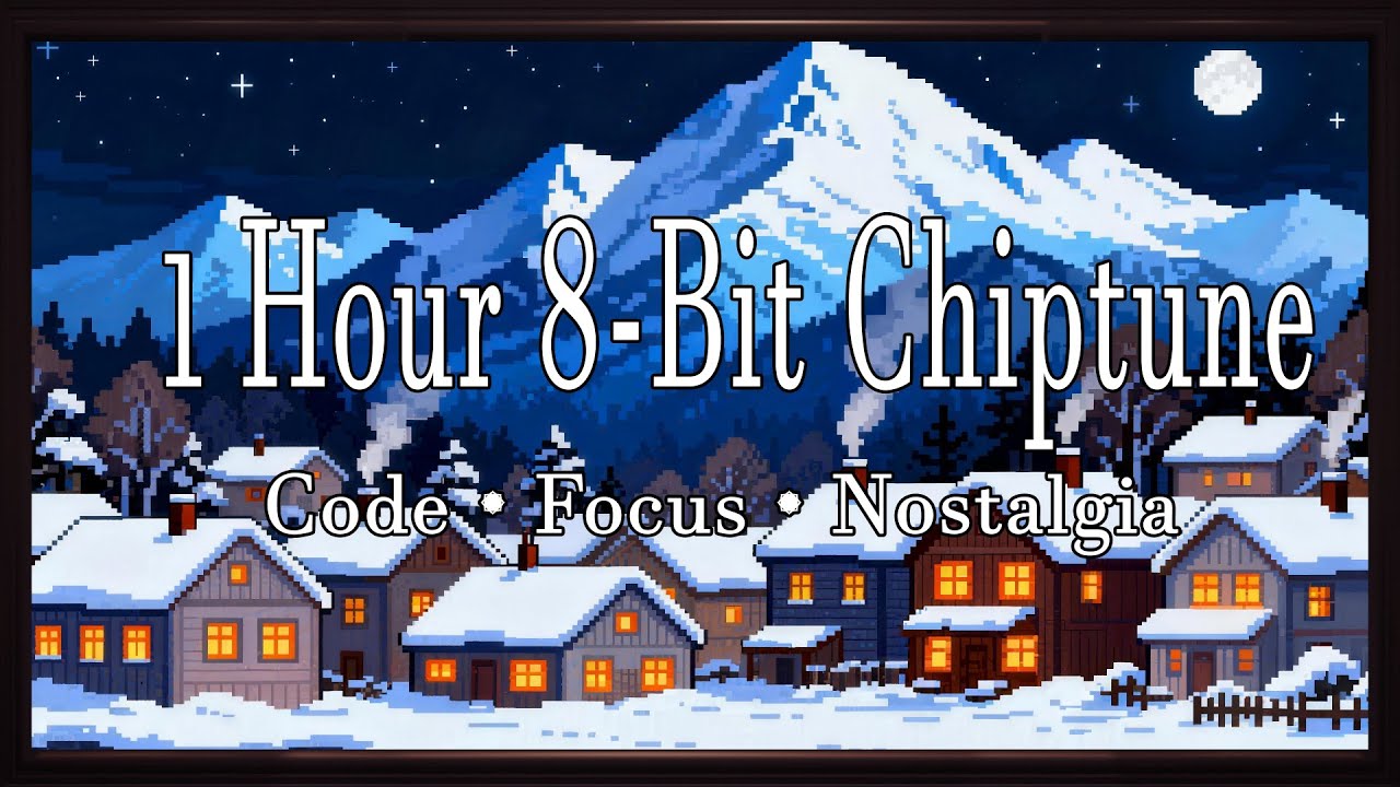 Retro Gaming Room 🎮 1 Hour Relaxing 8-Bit Chiptune Music | Nostalgic Study & Work Beats [4K]
