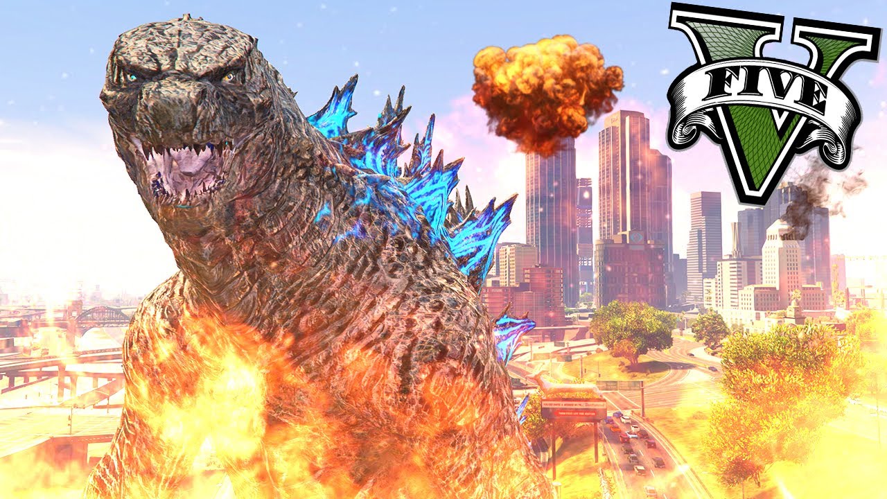 GODZILLA DETRUIT LOS SANTOS ! - GTA 5