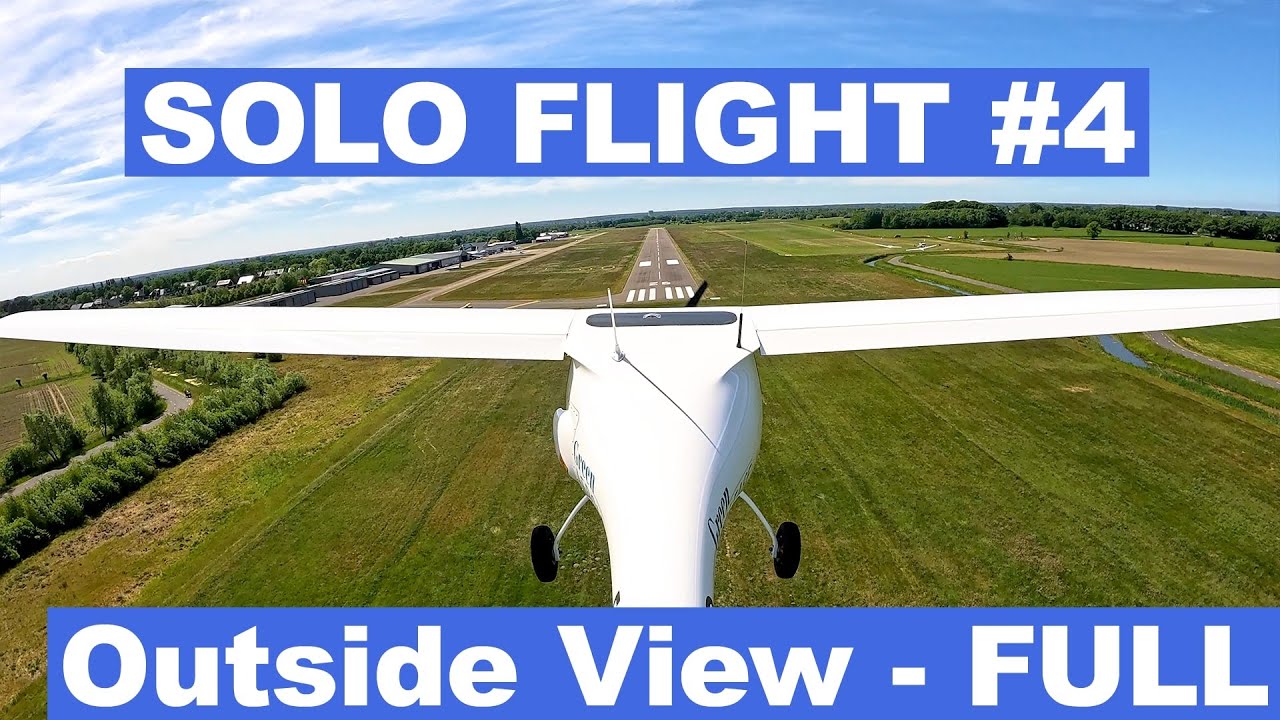 My fourth solo flight! 🛩️ - Solo Flight  #4 - Outside View - Full - My Journey to PPL(A)