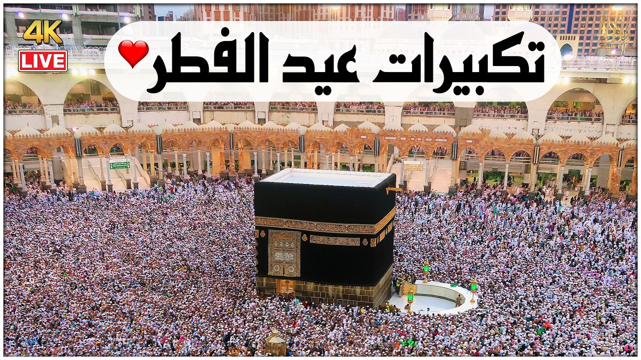 تكبيرات عيد الفطر المبارك 2026 بصوت رائع 🌼💛 لنجعلها تملأ الدنيا الله أكبر الله أكبر ولله الحمد