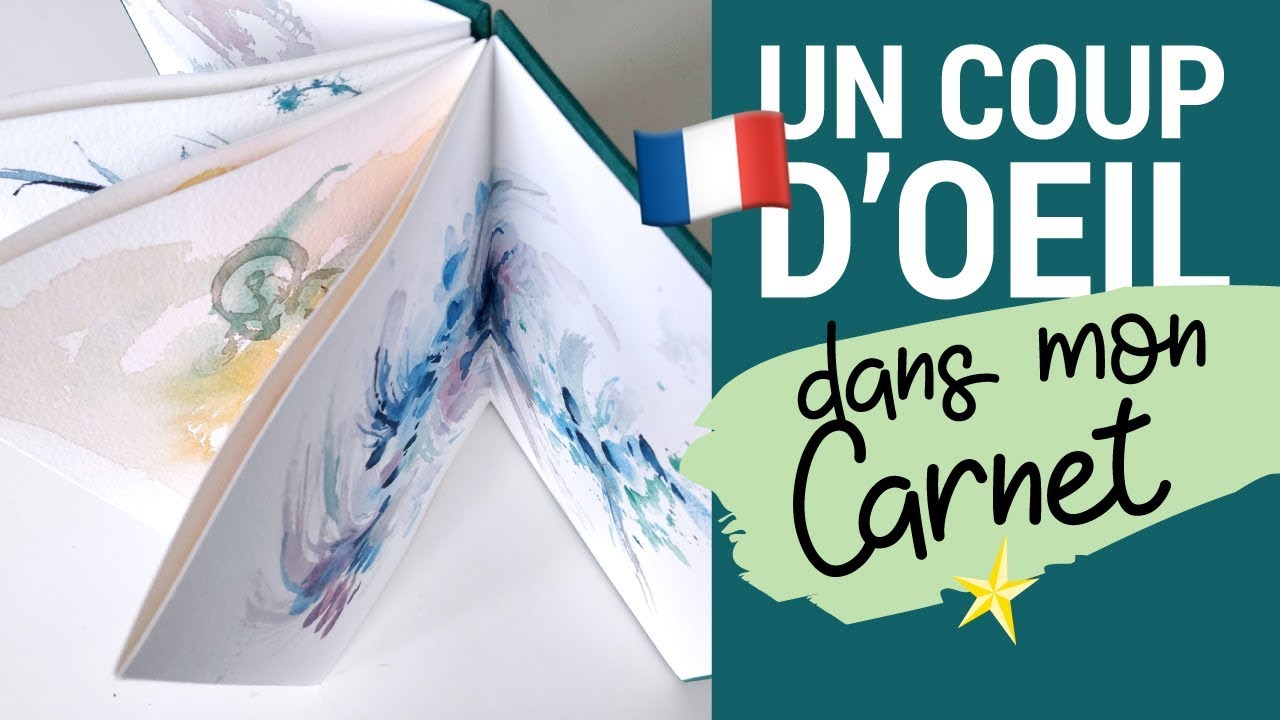 Mon carnet aquarelle abstrait - VERSION FRANÇAISE