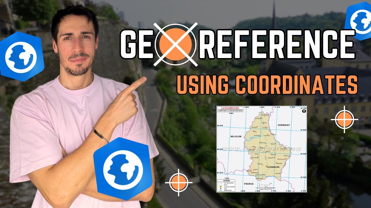 HOW TO GEOREFERENCE AN IMAGE IN ARCGIS PRO USING COORDINATES | MAP OF LUXEMBOURG | GIS TUTORIAL