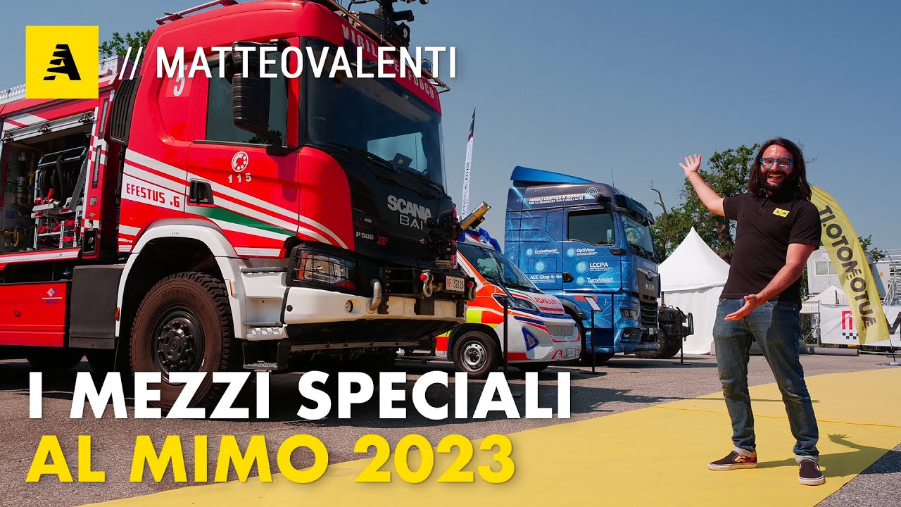 Tutti i MEZZI SPECIALI di Matteo Valenti e Automoto.it al MIMO 2023