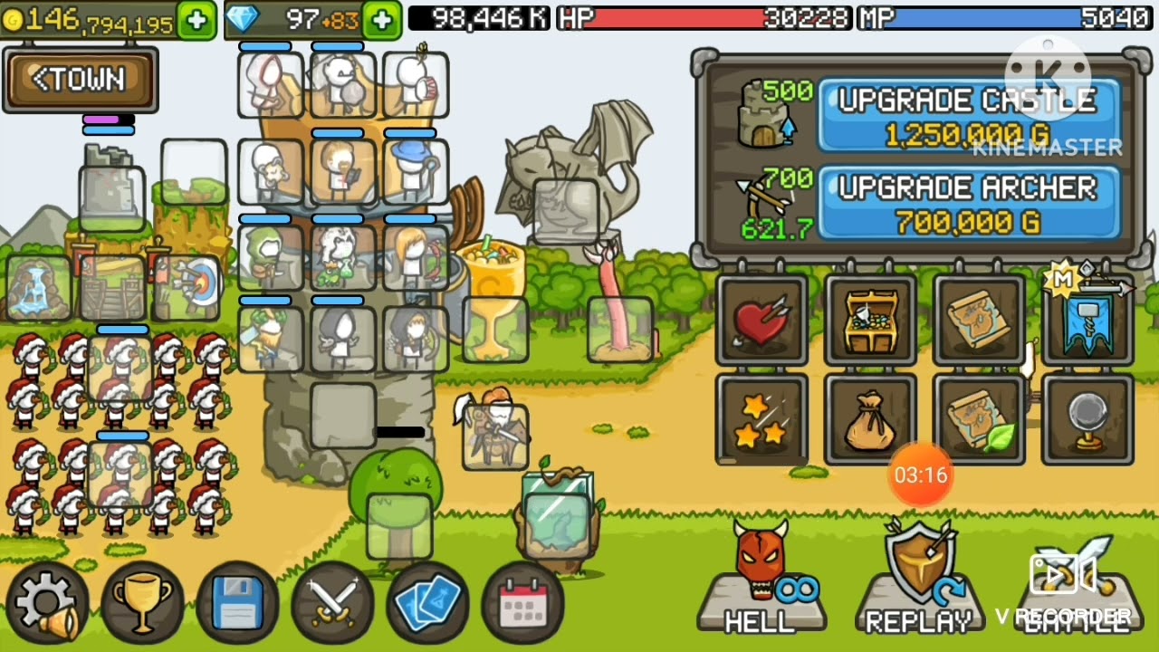 Đội hình farm tiền trong #grow castle