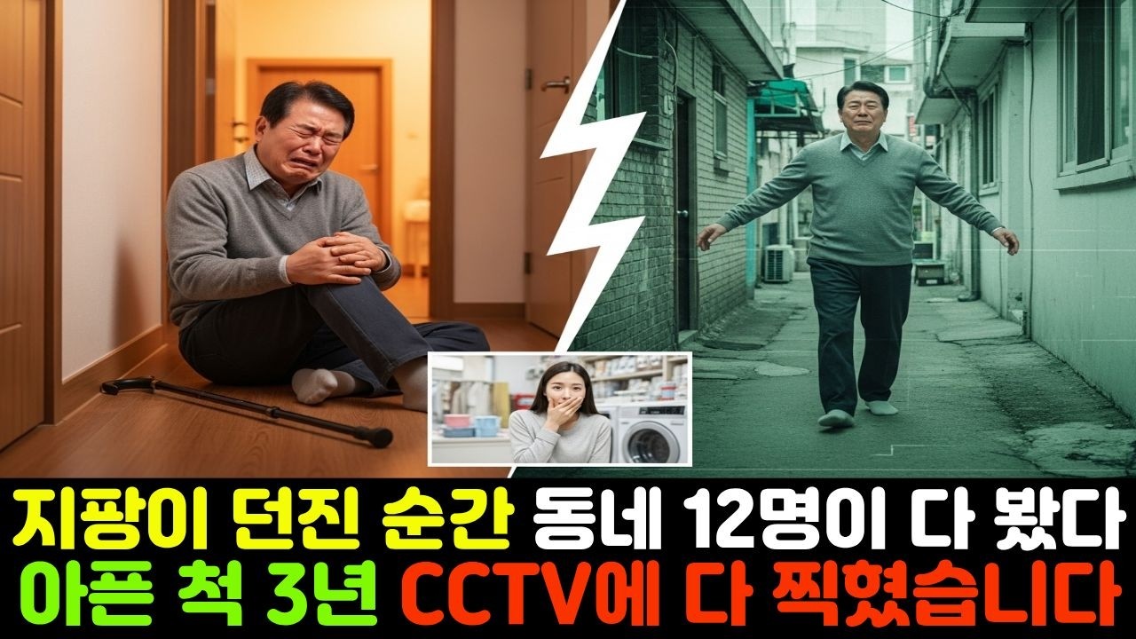 시아버지가 3년간 아픈 척 연기했습니다, 세탁소 CCTV에 다 찍혔습니다