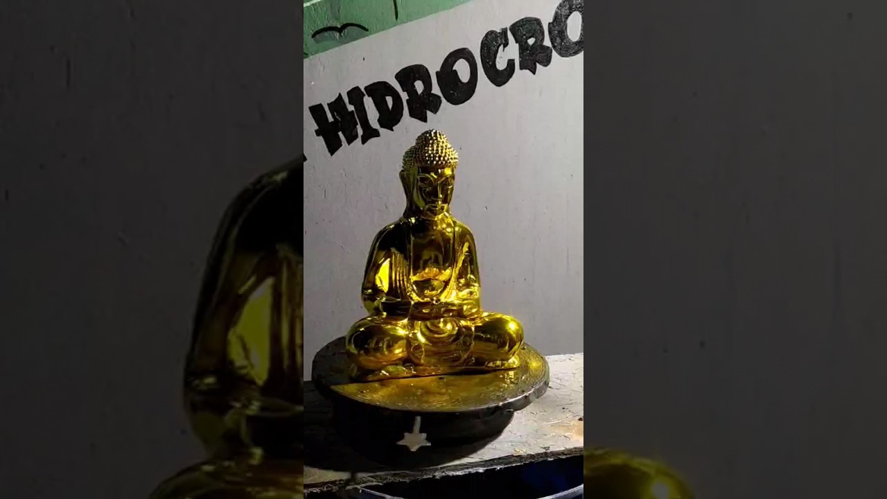 👽 BUDA COLOR ORO artesanías en yeso 