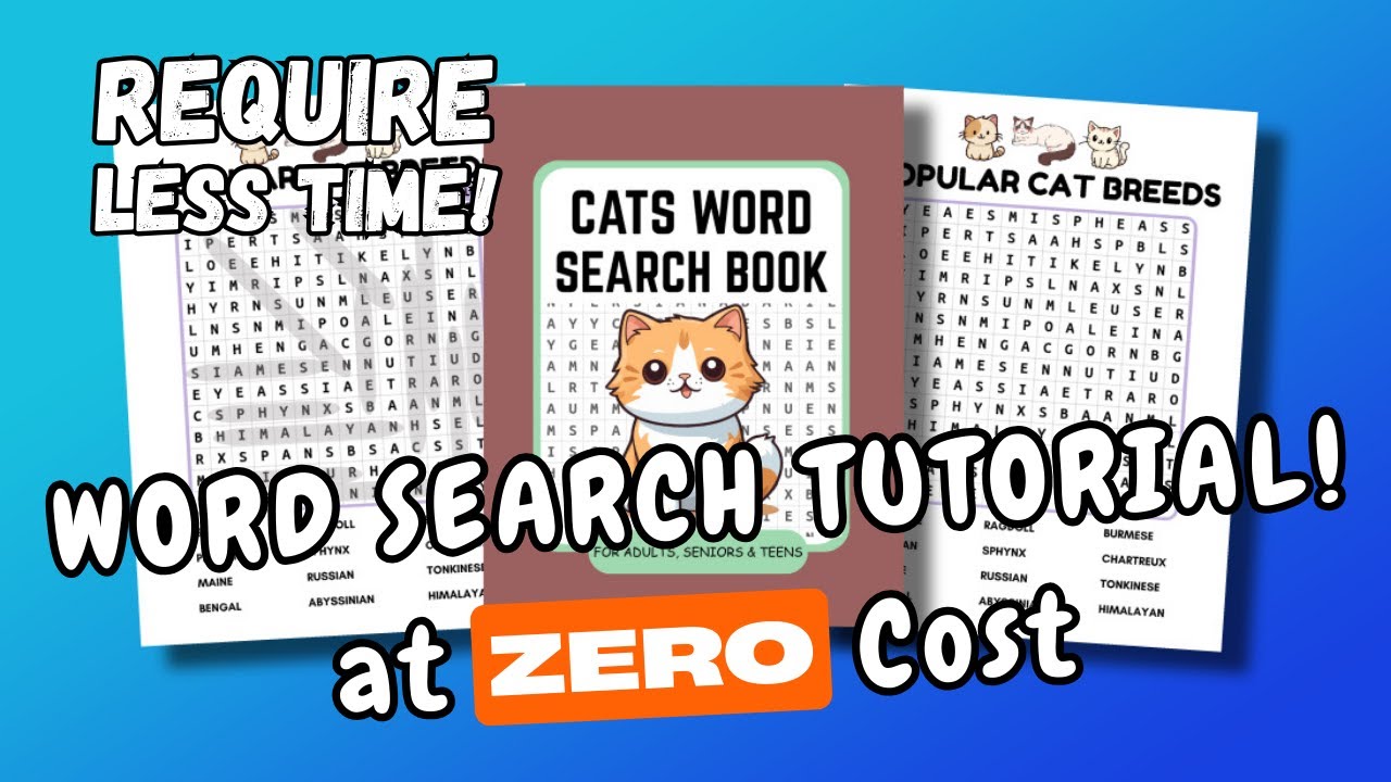 How to Make Money Selling Word Search Books on Amazon KDP (Step-By-Step)